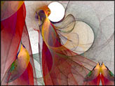 Malerisch abstrakte Bildkomposition "Herbst", expressionistische, abstrakte Digitale Kunst.