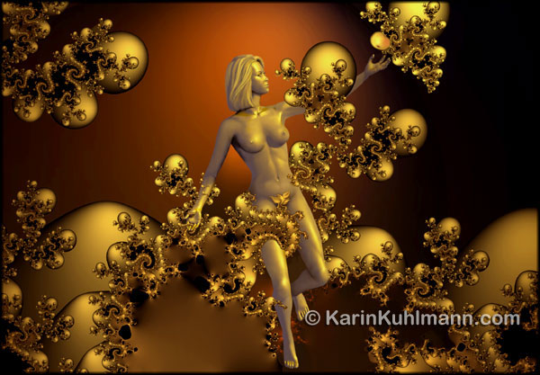 Illustration "Verlorenes Paradies", surrealistische, digitale Kunst von Karin Kuhlmann.